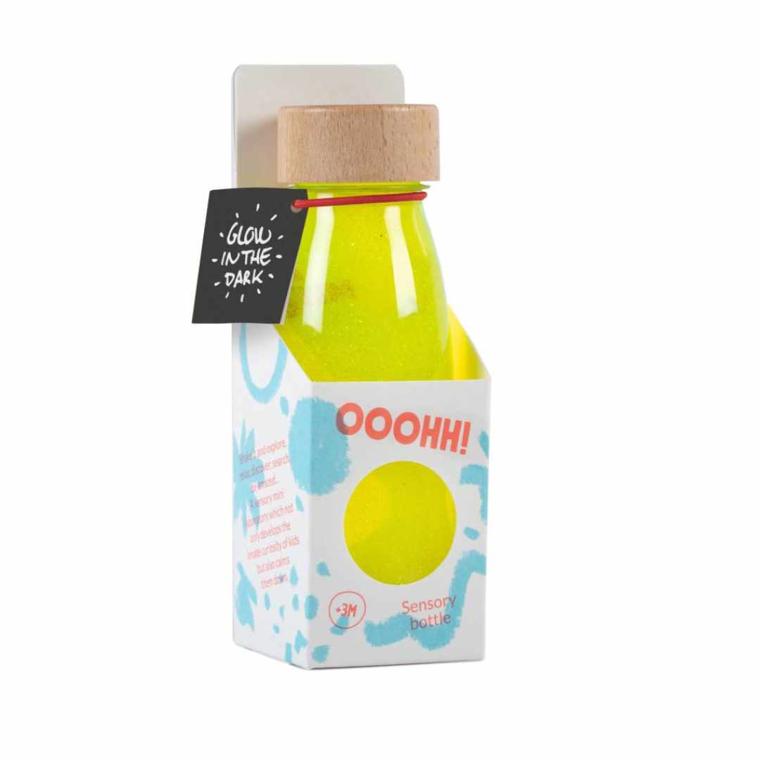 Bouteille sensorielle FLUIDE JAUNE FLUO