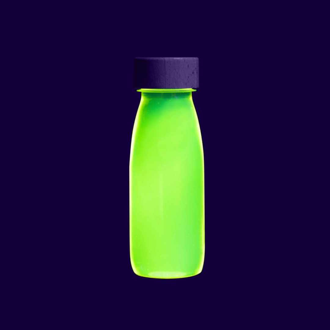 Bouteille sensorielle FLUIDE JAUNE FLUO – Image 2