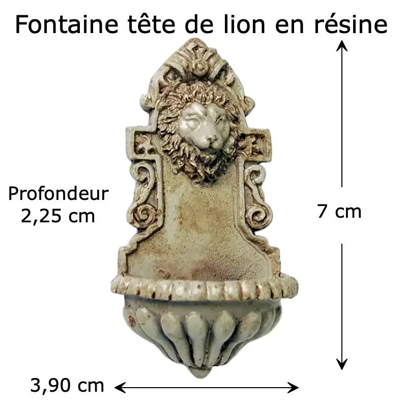 Fontaine murale tête de lion – Image 2