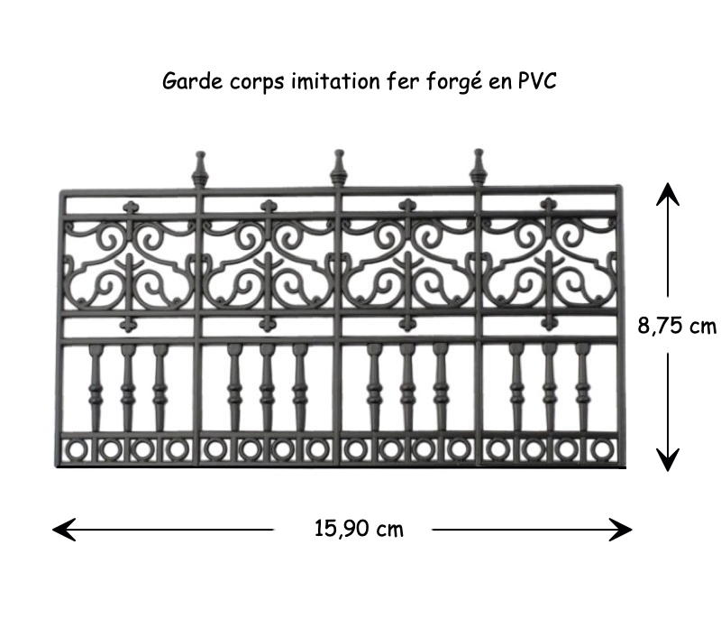 Garde corps imitation fer forgé – Image 2