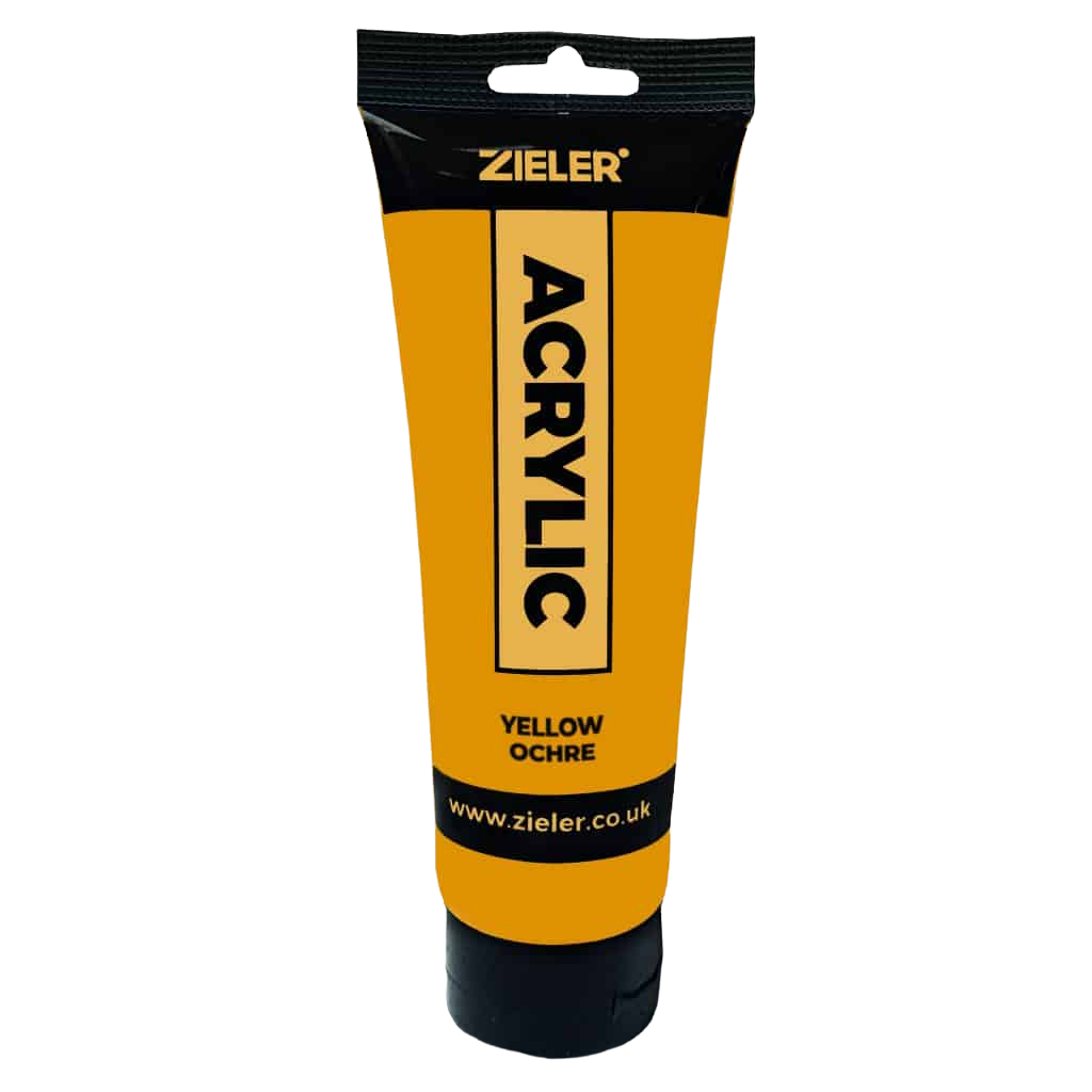 Peinture Acrylique Zieler Tube de 75ml – Ocre Jaune